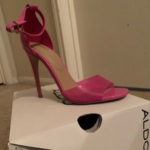 Aldo pink 3 inch heels